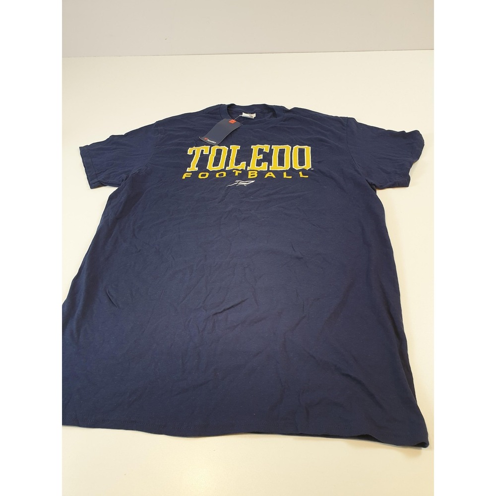 Toledo Rockets Shirt Mens Large Blue College Football Short Sleeve T-Shirt Tee